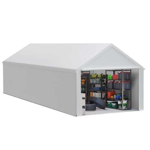 FIVMEN Gerätehaus 32m³ Gerätezelt Gartenhaus aus PE mit...