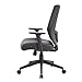 Boss Office Products Mesh Back Vinyl Task Chair with Synchro-Tilt in Black