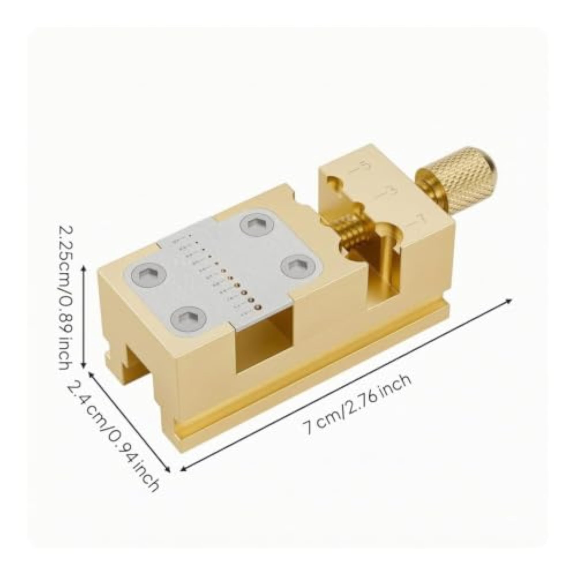 Precision Watchmaker Vise with 11 Holes, Compact Design