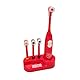 Set mit automatischen Zahnbürsten, mit 4 austauschbaren Bürstenköpfen, Geschenk für Sportzahnbürsten, Barcelona, Madrid, Geschenk für Kinder und Mädchen (Atleti, Standard)