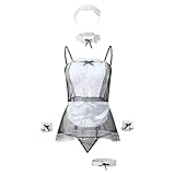 Wunderschöne Dessous für Frauen, Spitzen-Body für Frauen, Neckholder-Dessous aus einem Stück, Babydoll-Dessous für Frauen, Strampler-Dessous für Frauen, Dessous-Set mit hoher Taille, Hochzeits-Dessous, Braut-Dessous