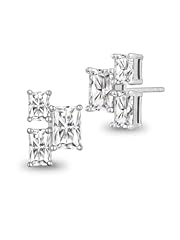 D. White Gold - 2.90 Carat (1.45ct * 2)