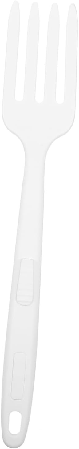 Silicone Cooking Fork Kitchen Pasta Fork Heat Resistant White