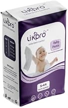 Premium Baby Diapers | Ultra Soft, Dry & Leak-Proof | Anti-Rash Cottony Layer, 12-Hour Absorption, Flexible Fit | Size S, M, L, XL (S, 44, count)