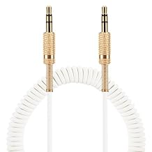 MARSHALL Replacement Audio Cable, Compatible with Woburn1/2, Major1/2/3, STOCKWELL1/2, Stanmore1/2, Kilburn1/2, Acton1/2, Tufton, Uxbridge Speakers, 3.5mm Male to Male Stereo Jack Cord, 2 Ft, White