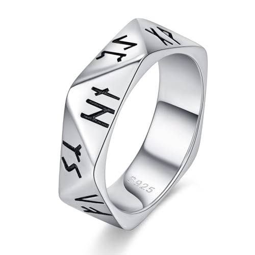 Bague rune viking argent 925 anti-allergie alliance païenne pure