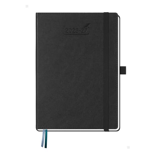 BEZEND Agenda 2026 2027 A5 Semainier 21 x 15,5 cm 18 Mois De Juil. 2026 à Déc. 2027, Agenda Scolaire avec Pages de Notes, Porte-Stylo Fixe, Couverture Rigide...
