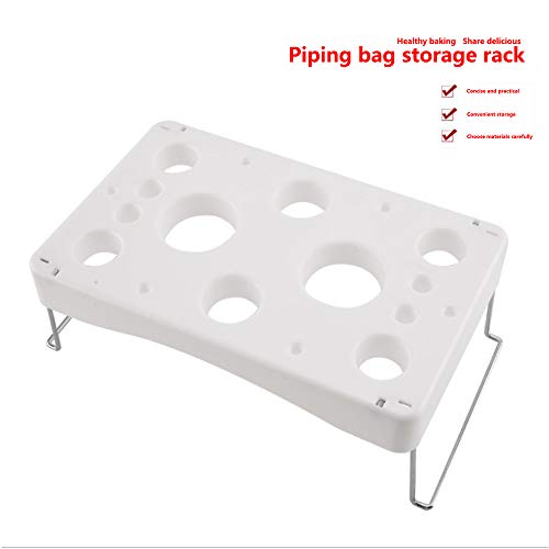 Leilin Piping Bag Shelf Cake Decorating Icing Bag Stand 12-Cavity Cream Bag Holder #TOP2