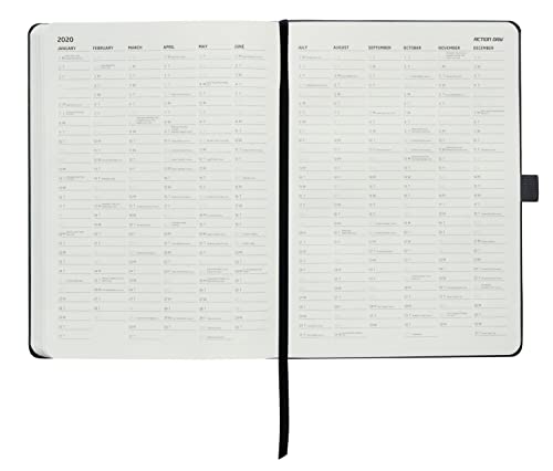 Action Day Yearly Planner 2023 - Dated Weekly Productivity Diary Calendar - Get More Work Done Faster - Hardcover, Bookmarks,Pen Loop,Pocket - 7"X9" #TOP7