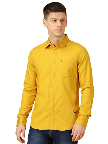Image of Thomas Scott Men Classic Slim Fit Cotton Casual Full Sleeves Shirt