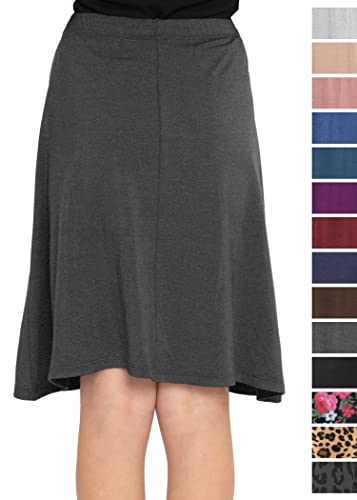 Image of STRETCH IS COMFORT Girls Skirts Flowy A Line Knee Length and Ankle Length | Elastic Waist, Kids School Skirt, Girls Maxi Skirt, Black Skirt For Girls, Faldas Para Ninas, Girls Long Skirt, Long skirts