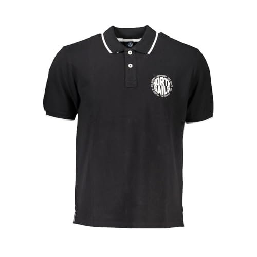 Polo noir en coton North Sails respirant et confortable pour homme