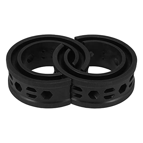 X AUTOHAUX 2pcs Noir Voiture Bobine Ressort Tampon Caoutchouc Tampon Universel C Type