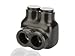 NSI Industries Polaris Grey ITG-6 Insulated Multi-Tap Connector - 2-Port Single-Sided Entry for 6-14 AWG Wire Range - For Fine-stranded, Flexible Copper - Dry locations - Hex size 1/8-inch - 12 Pack, 1.24-inch width, 1.37-inch height, 1.13-inch length