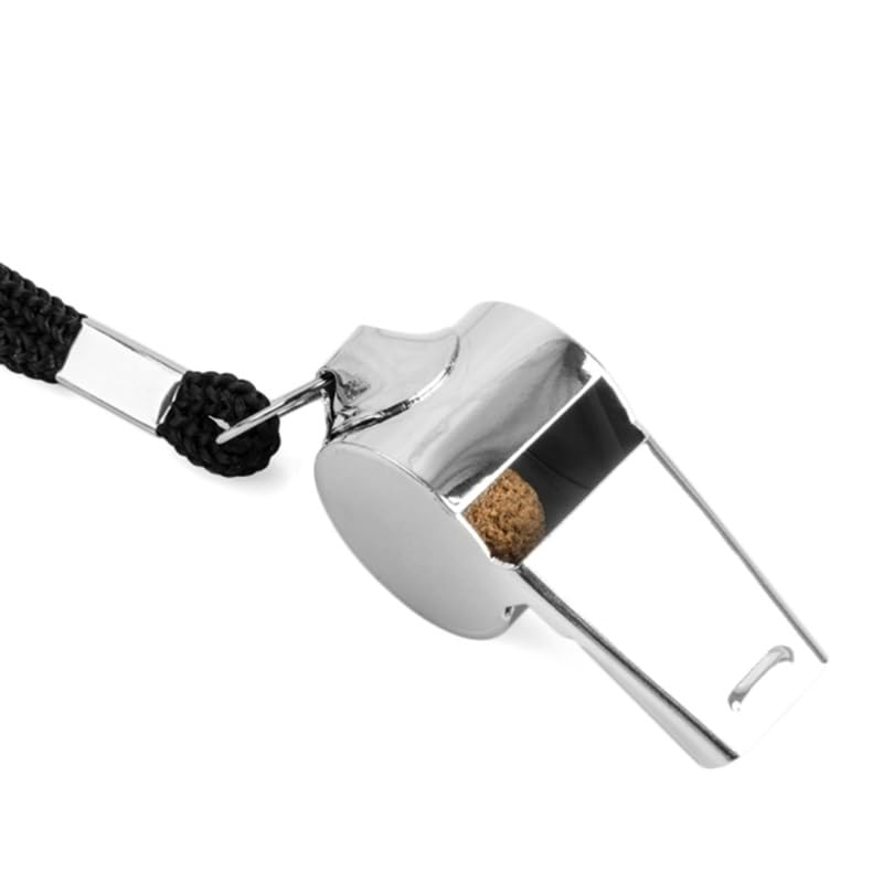 GUYANA Fischietto Fischio in Acciaio Inossidabile Fischio di Emergenza Fischio da Esterno for Arbitro Sportivo di Calcio Fischietto Arbitro (Color : 5PCS Sliver)