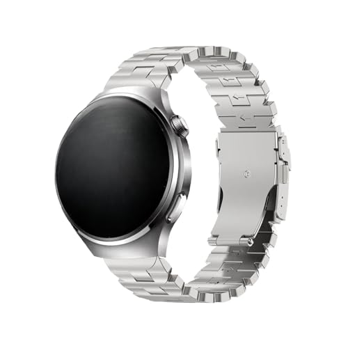 [PLYYQZM] 22mm �`�^�������X�g���b�v �C�ɍ��� Hua wei GT6 GT5 GT4 Watch 4/4Pro ���v�X�g���b�v�ɓK�p(Silver)