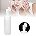 Mousse Foam Bottle with Brush, White Facial Cleanser Foam Bottle Silicone Brush Refillable Empty Foam Bottle Mousse Pump Bottle Containers(100ML)