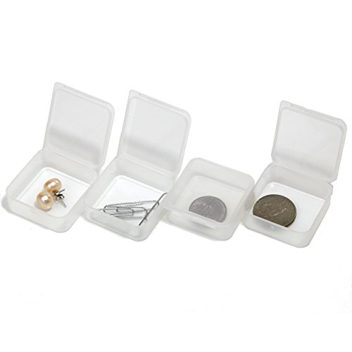Storage Box Divider Tray 42 Square Individual Clear Containers Multi-Functional Organizer Impact Resistant