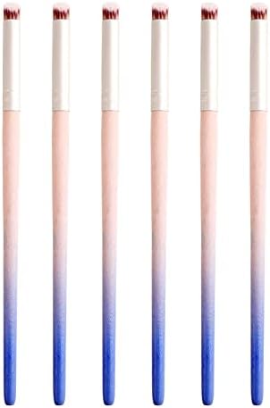 KAAGEE 6pieces Ombre Nail Brush Wood Nail Pen Ombre Brush for Gel Nails Nail Gradient Brush Nail Design Brushes Nail Painting Kit Nail Art Tools Acrylic Nail Accessories
