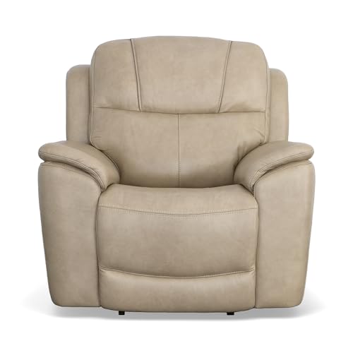 Sillón transición reclinable piel tan claro miniatura 3