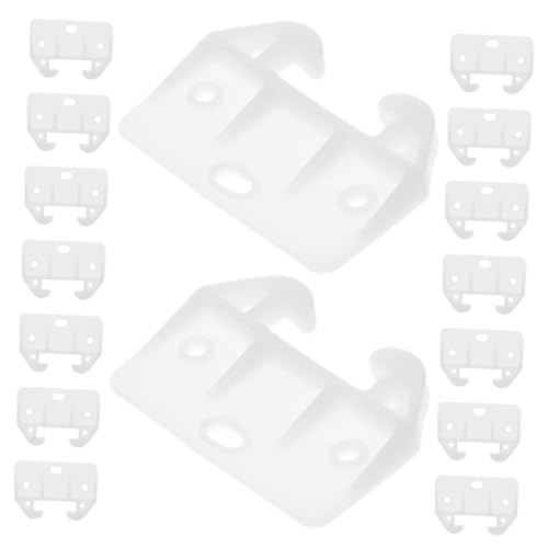 SHINEOFI 16 Piezas Guías de Cajón de Plástico Cangrejo Muebles de Cajón Accesorios de Armarios y Gabinetes Duraderos