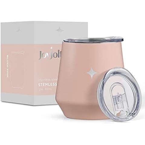 JoyJolt Tri-Insulated Wine Tumbler with Lid Pack Cover