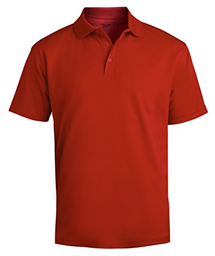 Averill's Sharper Uniforms Men's Moisture Management Hi-Performance Polo Shirt Small Red