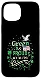 Custodia per iPhone 15 Green Freedom - Celebra il progresso e il patriottismo