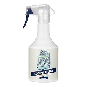 CLEANEXTREME Auto Cockpit Pflege | 500 ml Spray | Reinigung Kunststoffpflege und seidenmatter Glanz – Pflegemittel für den Innenraum