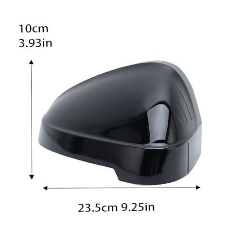 Right O/S Driver Side Gloss Black Front Door Wing Mirror Cover Cap Casing Fits For Audi A4 B9 A5 S5 2015-2022 UK - Image 8