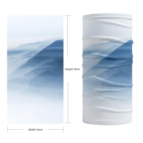 Face Mask Neck Gaiter Summer UV Protection Mask Sunscreen Breathable Scarf Fishing Cycling Running Windproof(Blue)2