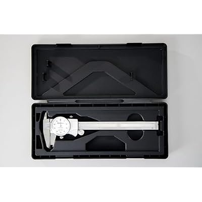 Mitutoyo 505-738 D6 inch TXWW Dial Caliper, ID, OD Carbide, 0.1 inch /Rev, 0 inch -6 inch .001 inch 6 to 7.9 Inches