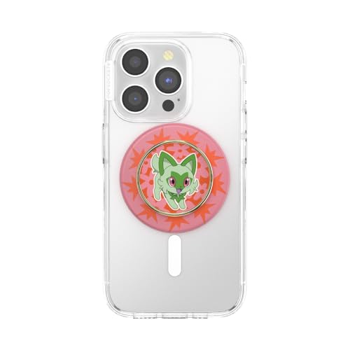 Image of PopSockets Phone Grip for MagSafe, Magnetic Holder, Phone Stand, Pokemon - Sprigatito Stretch