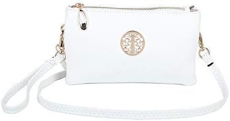 Womens Small Clutch Bags with Wristlet and Long Adjustable Strap