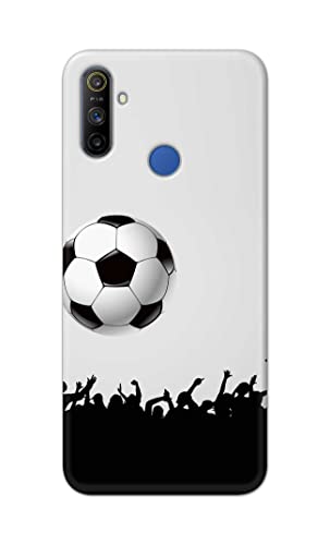 Image of Printed Hard Back Cover Case for Realme Narzo 10A | Realme Narzo 20A Back Cover (Football Icon) -1302