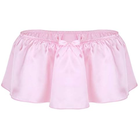 iEFiEL Herren Sissy Unterwäsche Slips Satin Tang Unterhose Cover