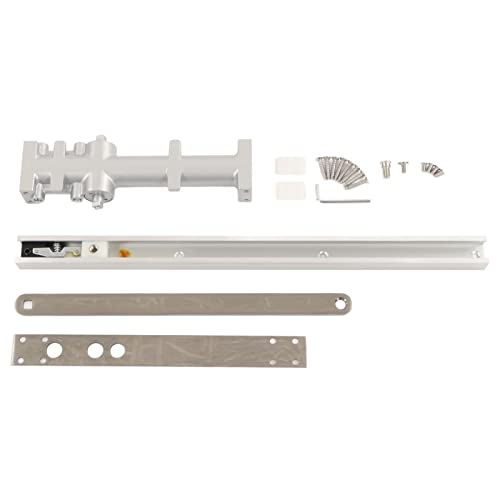 Commercial Hydraulic Door Closer, Adjustable Speed Silent Switch, Safe Seamless Embedded Door Closer for Hotel Guesthouses, Cast Aluminum Durable Construction with Installation Acc