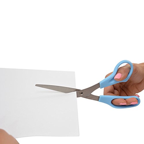 Westcott 8" All Purpose Value Stainless Steel Straight Scissors, Blue (13151) #TOP3