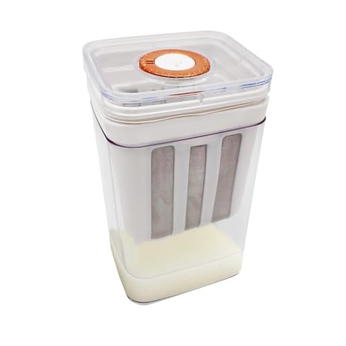 Pasaporte de Yogur - Filtro De Cocina De 1100 ML, Cesta De Malla De Acero Inoxidable | Colonia De Arroz Versátil, Separador De Alimentos Lavables para Frijoles A