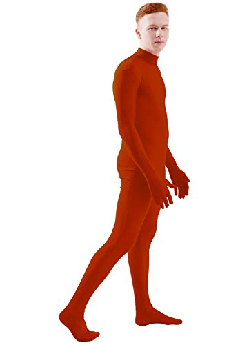 Image of Ensnovo Mens Mock Neck Full Body Unitard Spandex Zentai Suits Costumes