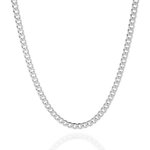 QUADRI 925 Sterling Silver Cuban Link Necklace Cover