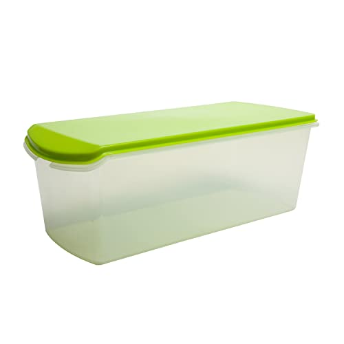 Gluman Plastic Multicolor Storage Bread Box Container & Organizer Set For Kitchen, Refrigerator & Home Use Airtight 100% Food Grade Container (33 X 15 X 118 Cm) Green Gluman Plastic Multicolor Storage Bread Box Container & Organizer Set For Kitchen, Refrigerator & Home Use Airtight 100% Food Grade Container (33 X 15 X 118 Cm) Green