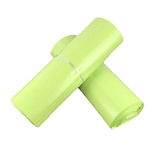 Buste Spedizione 50pcs Green Courier Bag Express Busta Busta di stoccaggio Borse Mail Bag Spedizione Mailing Sacchetti autoadesivi Guarnizione in plastica Packaging Sacchetto Buste Spedizione Plastica
