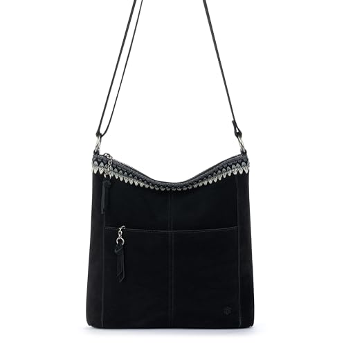 Image of The Sak Lucia Leather Crossbody Purse - Premium Leather Women's Handbag for Everyday & Travel - Cross Body Bag With Zipper