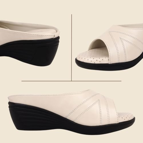 Image of TRASE Wedges for Women | Stylish Sandals for Woman | 2 Inch Wedge Heel Footwear | Ladies Office Wear