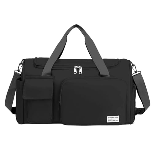 Bolsa Feminina de Academia Esporte Mala de Viagem Masculina Feminina Fitness (Preto)