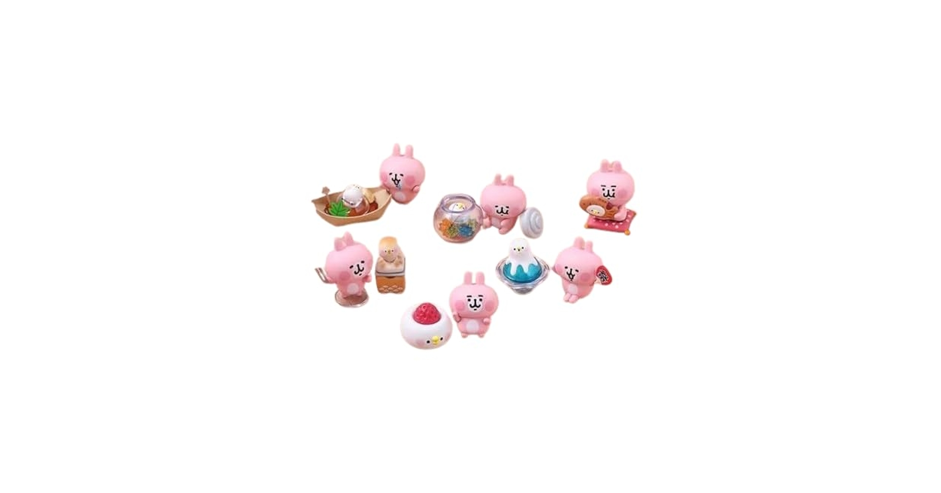 Amazon.co.jp: 台湾限定 カナヘイの小動物 ウサギとピスケ 6個