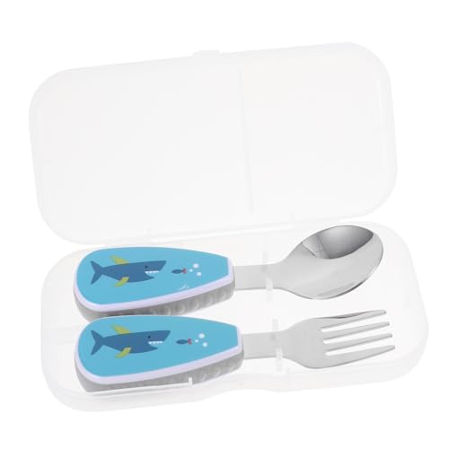 ERINGOGO 1Juego Entrenamiento Infantil De Alimentación y Tenedor Para Bebés Cubiertos Para Para Comidas