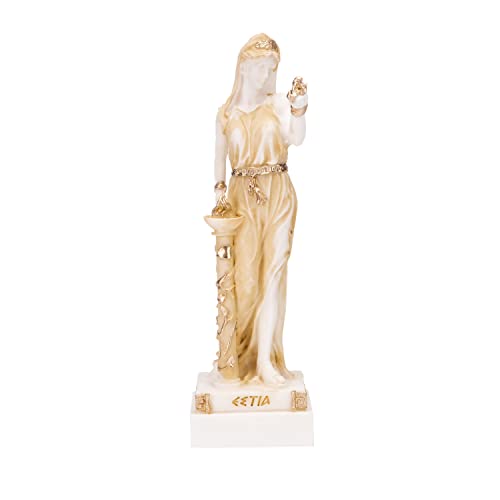 Hestia estatua dorada 6.2 pulgadas miniatura 1