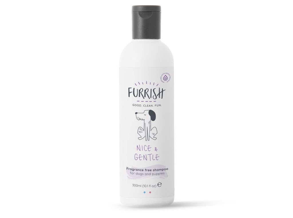 Furrish Nice and Gentle Shampoo - Mild and Soothing Formula - Ideal for Dogs with Sensitive Skin - Moisturizing and Nourishing - Gentle and Effective Grooming Solution - 300ml